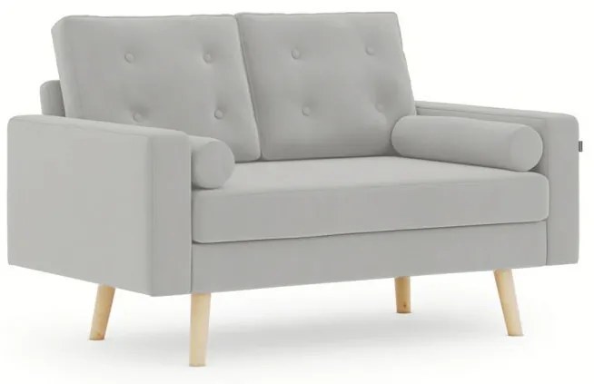 Jasnoszara dwuosobowa sofa MANDI