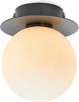 Czarno-biała lampa sufitowa ze szklanym kloszem ø 10 cm Mini – Markslöjd