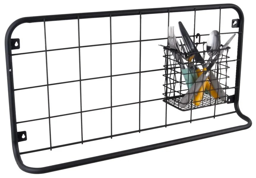 Czarny organizer ścienny PT LIVING Open Grid