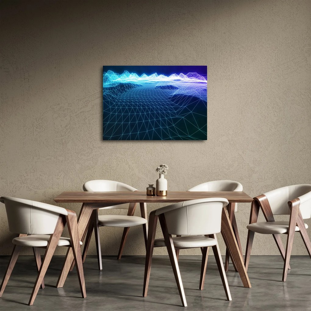 Obraz - Góry w modelu komputerowym (70x50 cm)