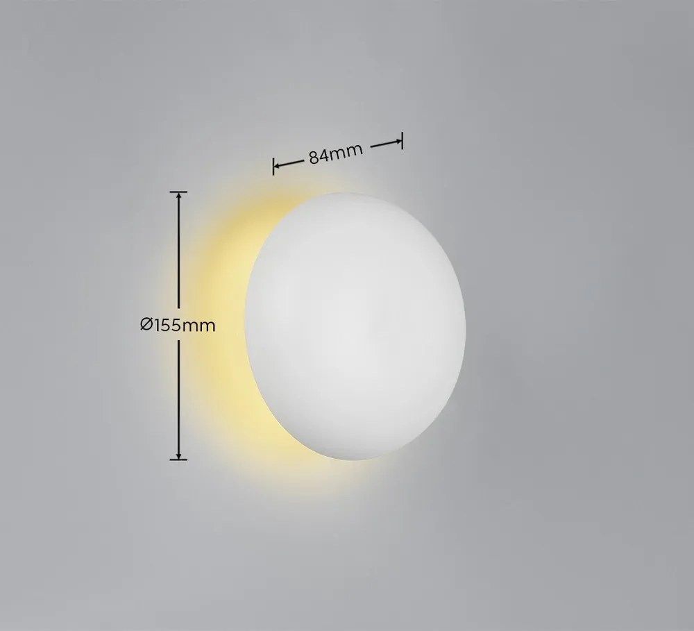 Kinkiet LED na USB w matowym białym kolorze Davey – Reality