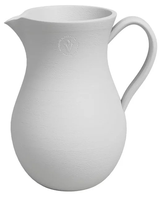 Biały ceramiczny ręcznie wykonany wazon (wysokość 30 cm) Harmonia – Artevasi