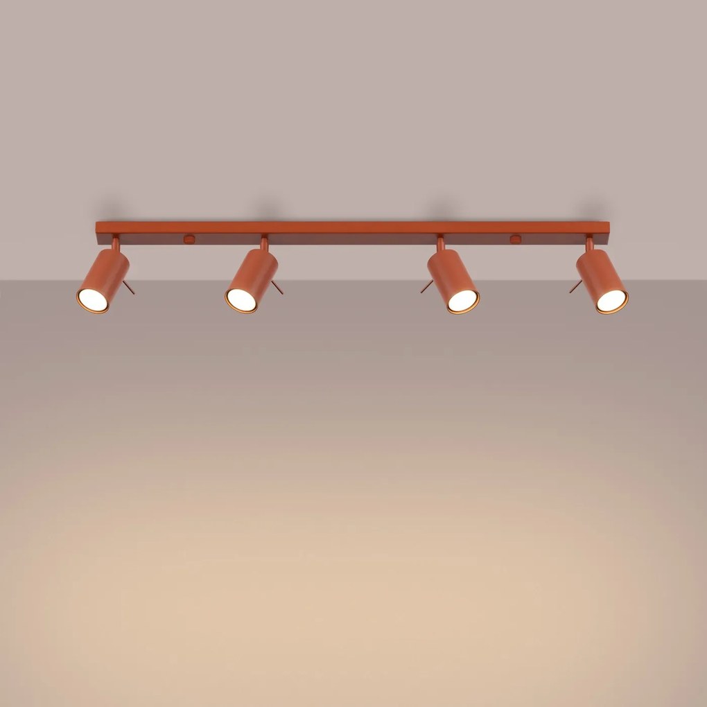Listwa oświetleniowa RING 4L ochra czerwona SOLLUX  LIGHTING