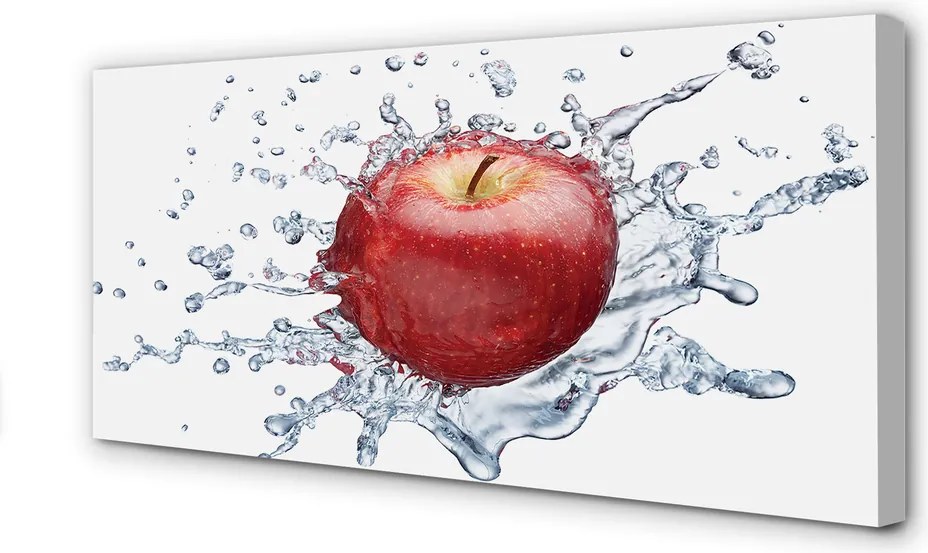 Duży obraz na płótnie Jabłko w Krystalicznej Wodzie