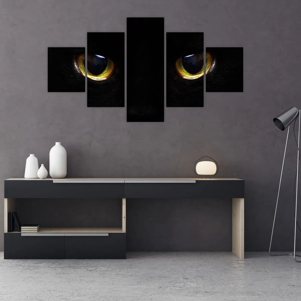 Obraz - Kocie oczy (125x70 cm)