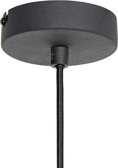 Nowoczesna lampa wisząca czarna 38 cm - Saffira