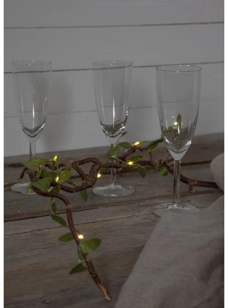 Zielona girlanda świetlna LED Star Trading Leaf, dł. 95 cm
