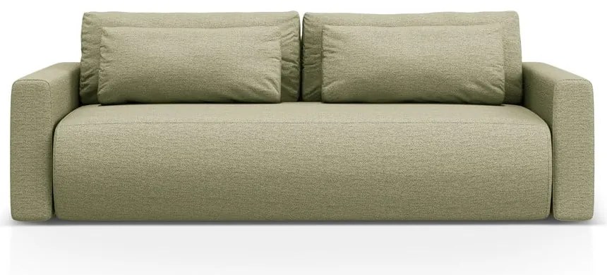 Zielona rozkładana sofa ze schowkiem 238 cm Belfast – Cosmopolitan Design