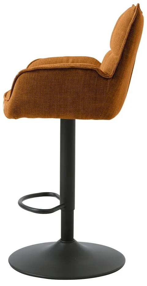 Pomarańczowe hokery z regulowaną wysokością zestaw 2 szt. Marilla – Unique Furniture