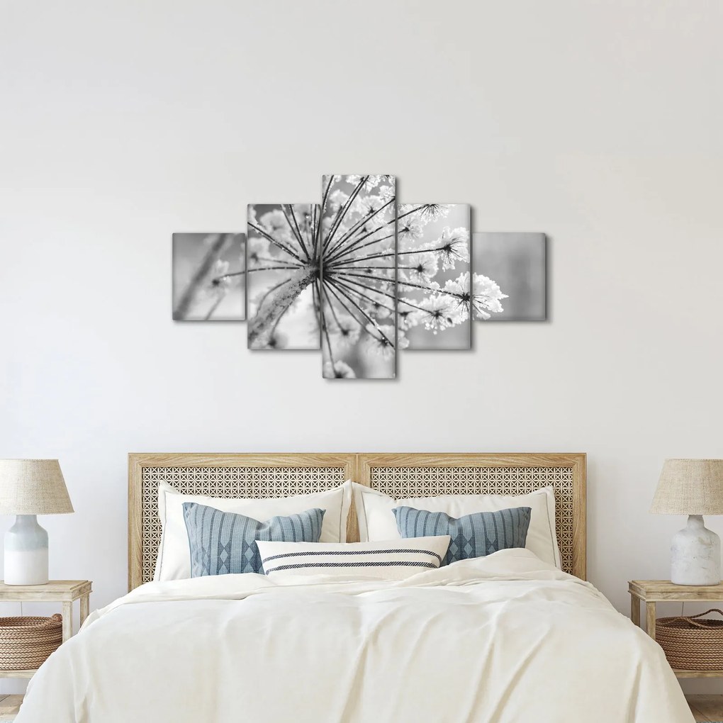 Obraz - Kwiat w zimie (125x70 cm)