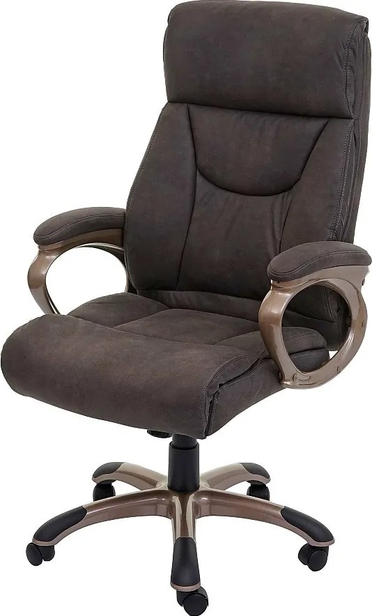 Krzesło biurowe Denver,  zamszowy ciemnoszary