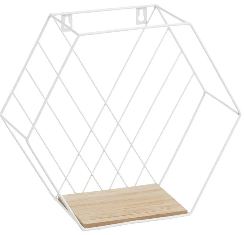 Biało-naturalne półki zestaw 3 szt. 31 cm – Casa Selección