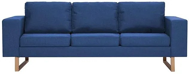 Granatowa elegancka trzyosobowa sofa - Williams 3X