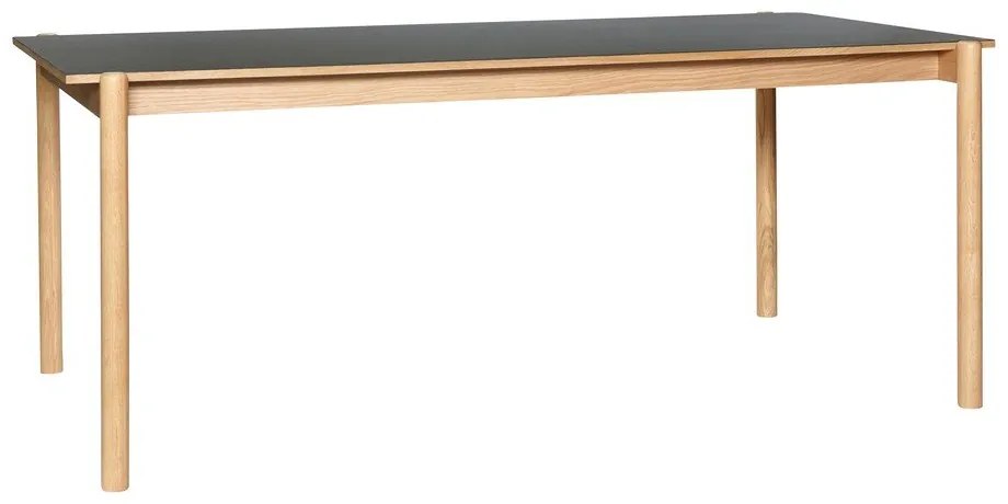 Stół z litego drewna dębowego 107x190 cm Oblique – Hübsch