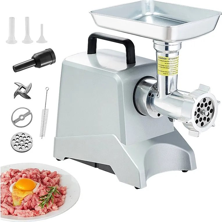 Elektryczna Komercyjna Mięsarka SucceBuy z Wydajnością 2.3KG/min i 575 W z Funkcją Nadziewania Kiełbas