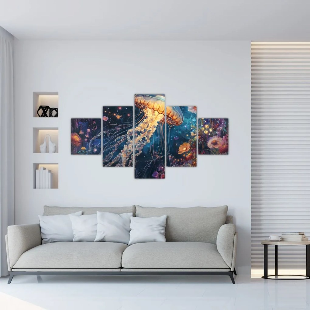 Obraz - Magiczna meduza (125x70 cm)