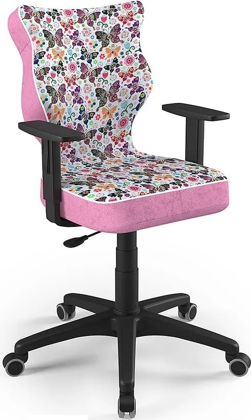 Krzesło młodzieżowe do biurka Duo Black rozmiar 6 (159-188 cm) wzory