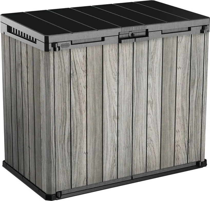 Szara plastikowa skrzynia ogrodowa Deco – Keter