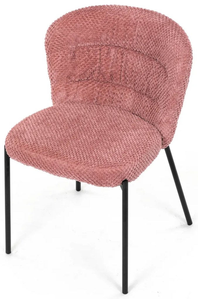 Zestaw krzeseł do jadalni Bouclé CT-W1077 PINK2, 4szt.