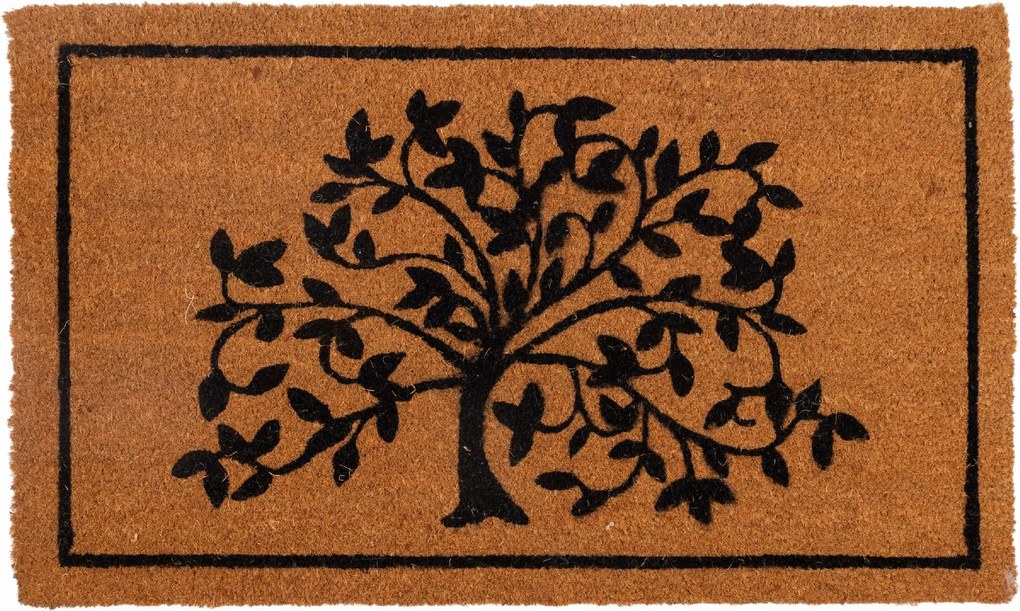 Wycieraczka Kokosowa Dekoracyjna 40x60 cm Drzewo antypoślizgowa pod Drzwi