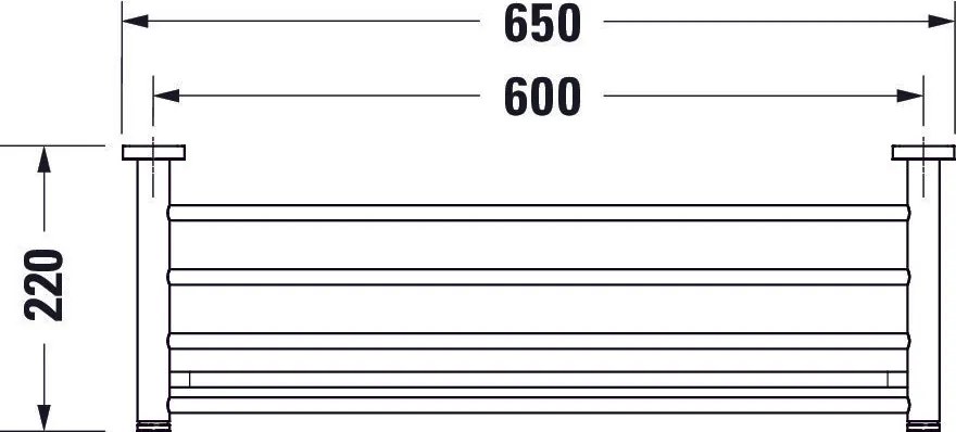 Duravit D-Code półka na ręczniki