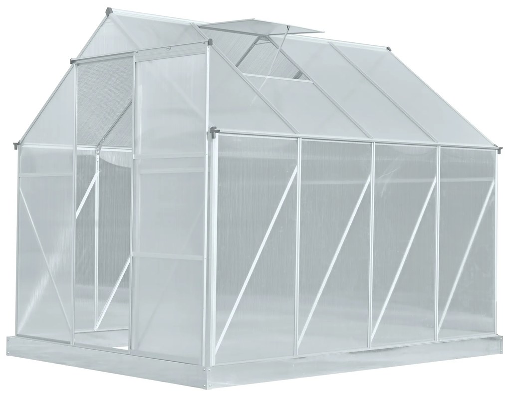 Szklarnia ogrodowa z poliwęglanu 250 x 190 x 195 cm PATIO