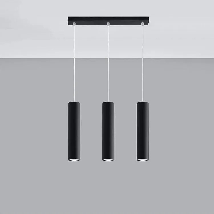 Lampa wisząca LAGOS 3L czarny