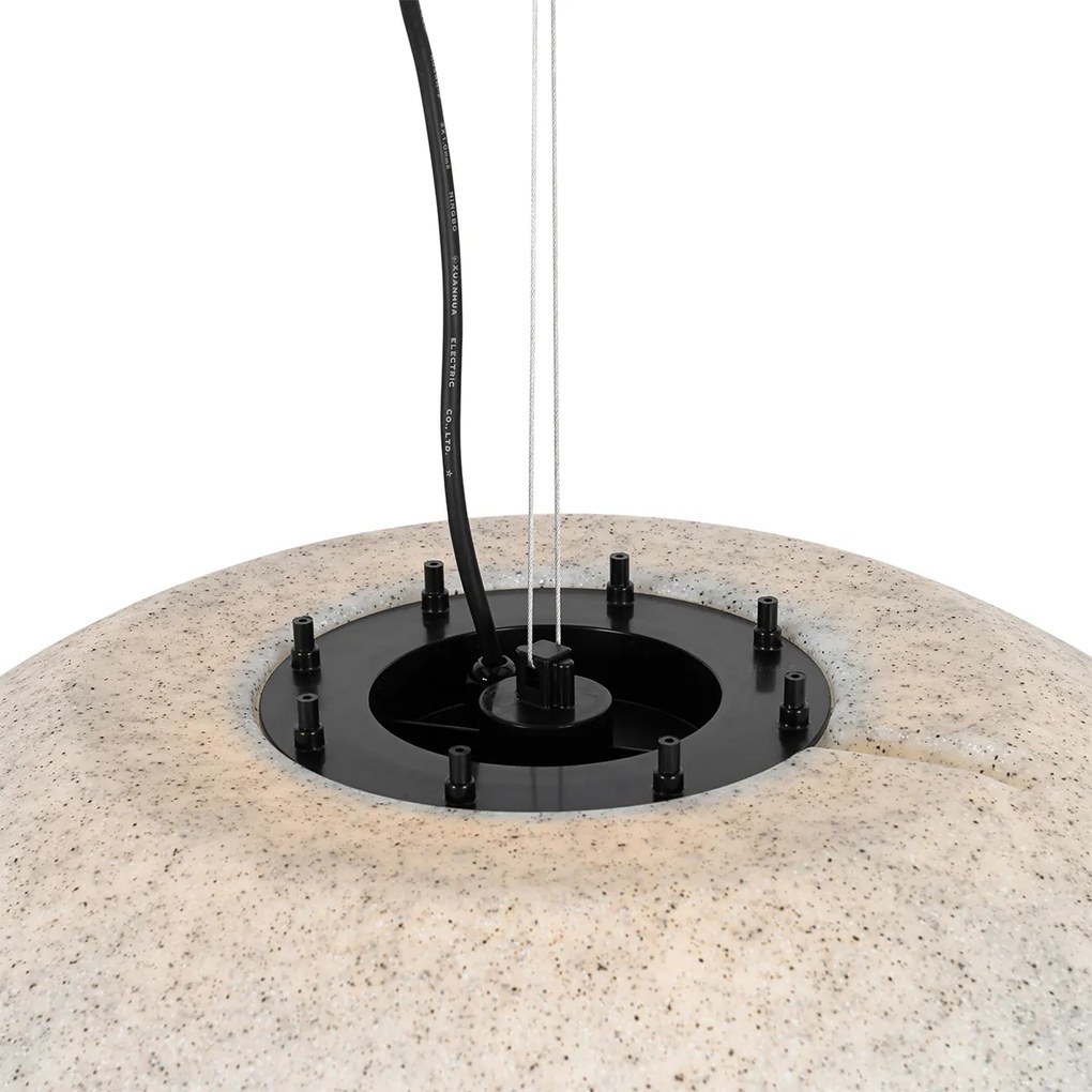 Nowoczesna lampa zewnętrzna szara 77 cm IP65 - Nura