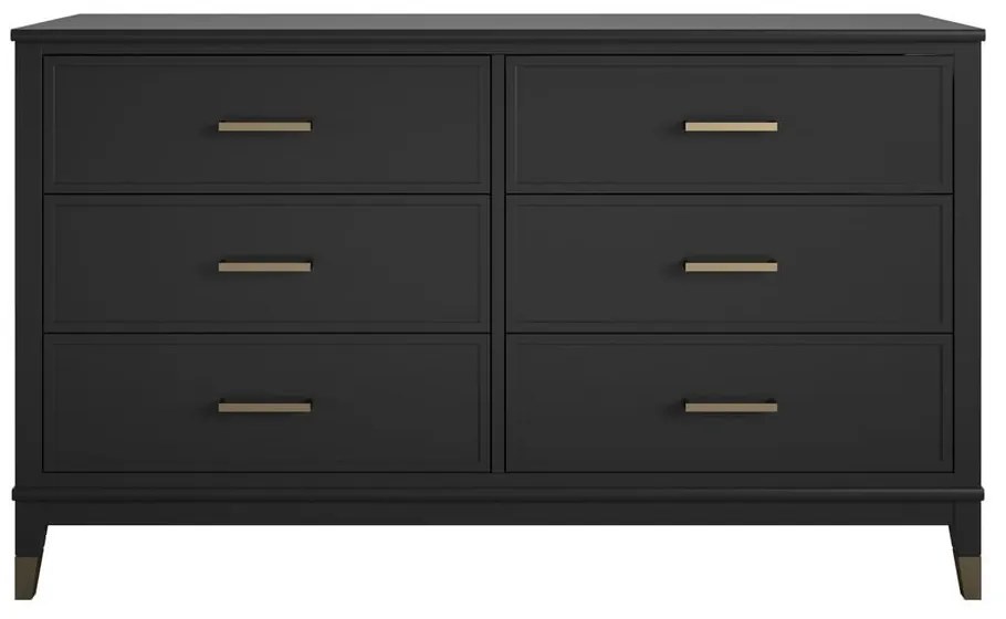 Czarna komoda 144x85x41 cm Westerleigh – Støraa
