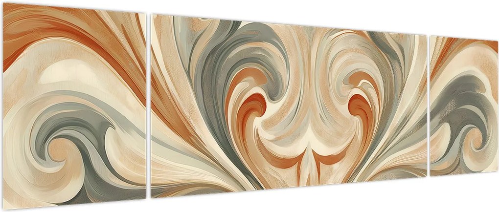Obraz - Wiry w ziemistych barwach (170x50 cm)