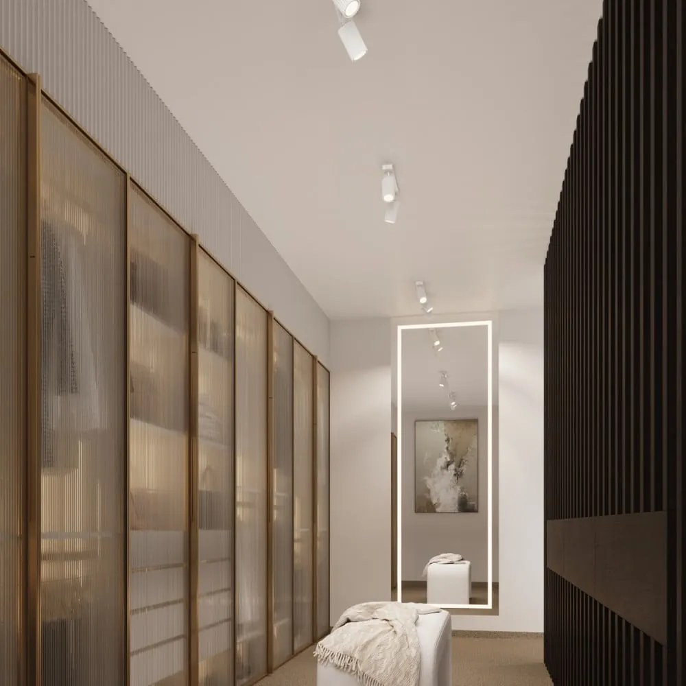 Biała lampa punktowa 6,5x45 cm Gleam – Sollux