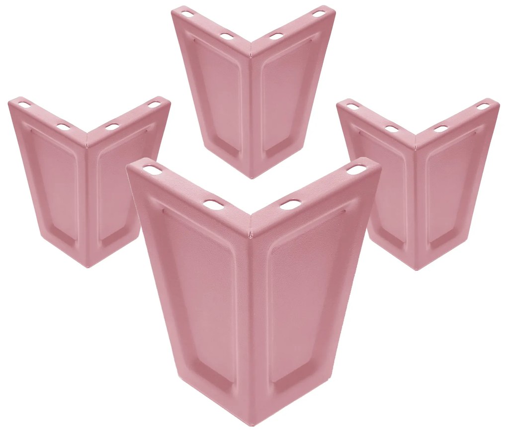 Nóżki do szafy, zestaw 4 szt. pudrowy róż