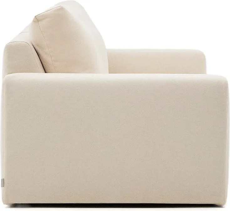 Beżowa sofa z tkaniny szenilowej 220 cm Alea – Kave Home