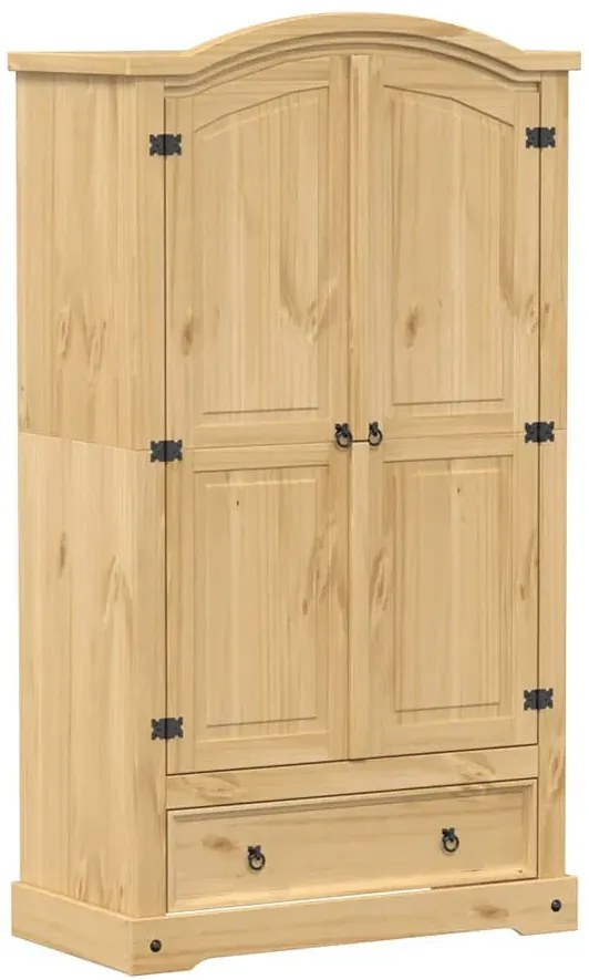 Dwudrzwiowa Drewniana Szafa Miodowy Brąz W4-E49