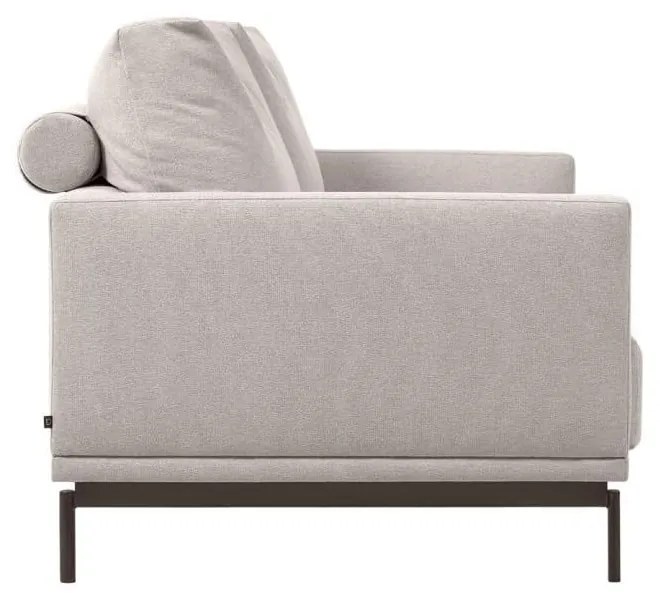 Beżowa sofa z tkaniny szenilowej 214 cm Galene – Kave Home