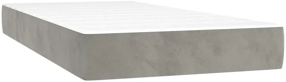 Niskie ciemnoszare łóżko z materacem 120x190 Z2-Z06