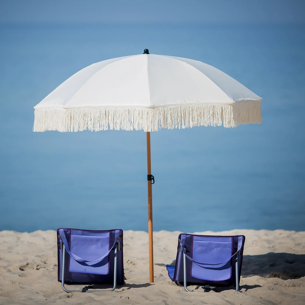 Parasol ogrodowy z frędzlami 2 m PATIO