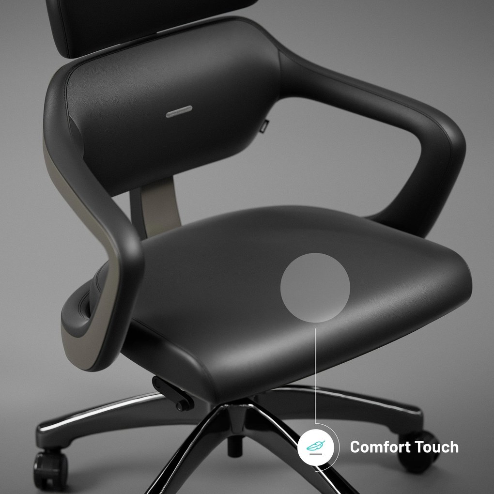 Fotel gabinetowy Diablo V-Modular, Carbon Black