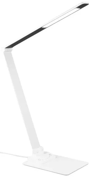 Biała lampa stołowa LED ze ściemniaczem (wys. 72 cm) Travis – Trio