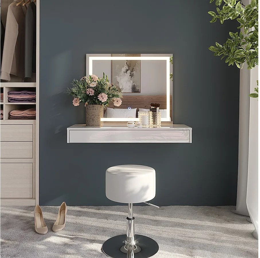 Stół toaletowy biały 100x40.1x12 sherry