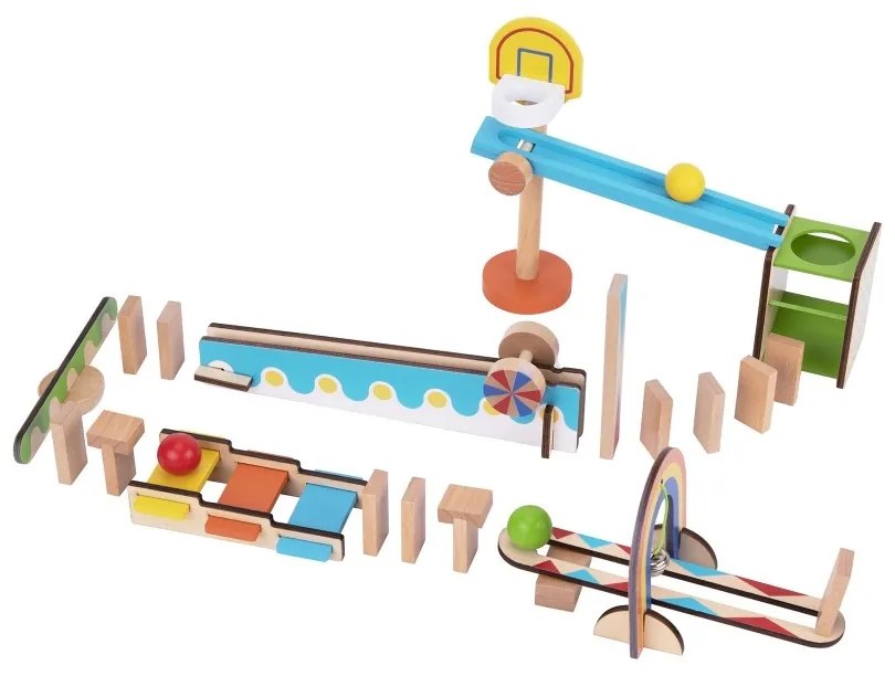 Tooky toy tor kulkowy kulodrom domino