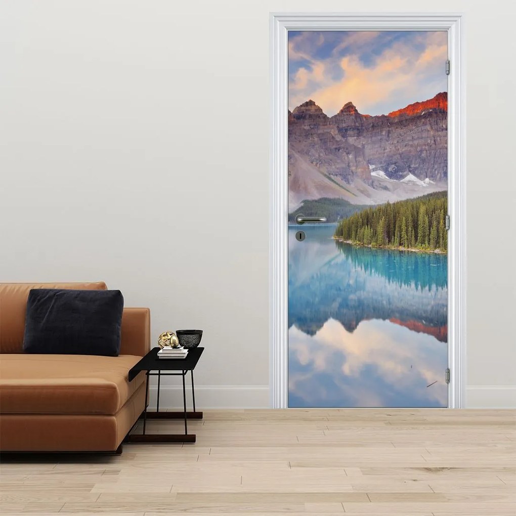Fototapeta na drzwi - Górski krajobraz Kanady (95x205cm)