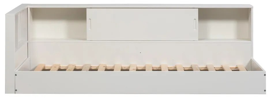 Białe łóżko jednoosobowe z litego drewna sosnowego bez stelaża 90x200 cm Carter – WOOOD