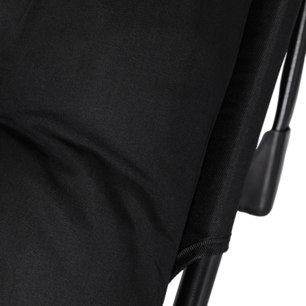 Leżak Ogrodowy VENUS 190x73 cm Czarny