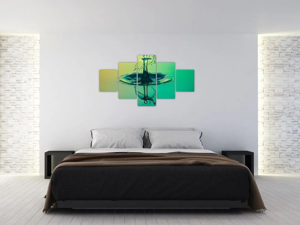 Obraz kropli wody (125x70 cm)