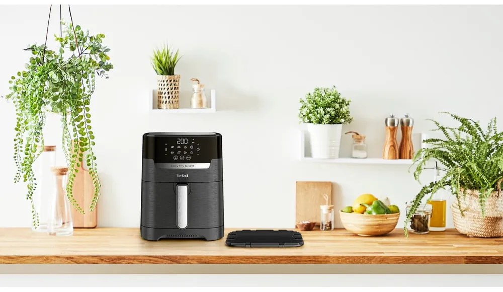 Czarna frytkownica beztłuszczowa Easy Fry & Grill – Tefal