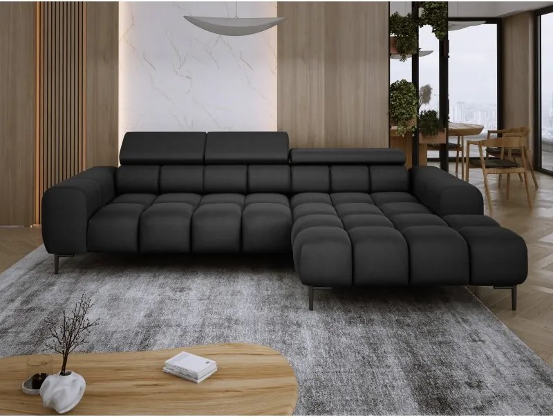 Narożnik PLAZA MINI wolnostojący Prawostronny w tkaninie Promocyjnej SOLAR 99 WERSAL