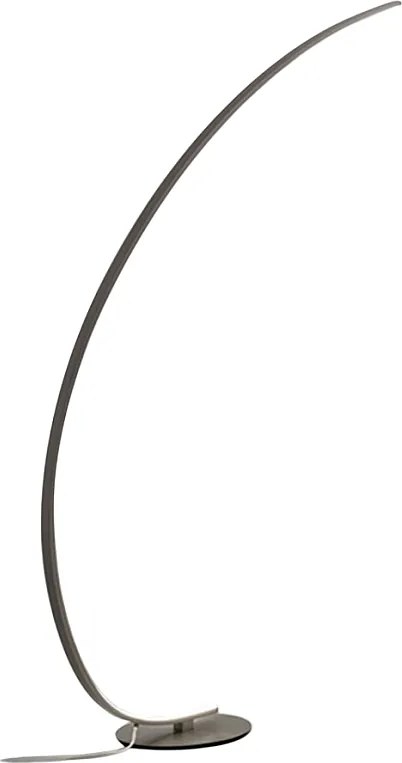 Lampa podłogowa LED Iole, ściemnialna, 30 W, ciepłe światło, 3000 K - Lampa podłogowa w kolorze tytanowym, nowoczesna aluminiowa konstrukcja, IP20