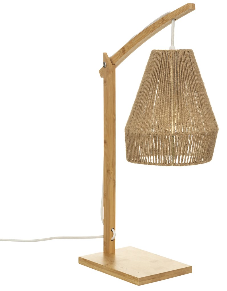 Lampa bambusowa stołowa PALM, 55 cm