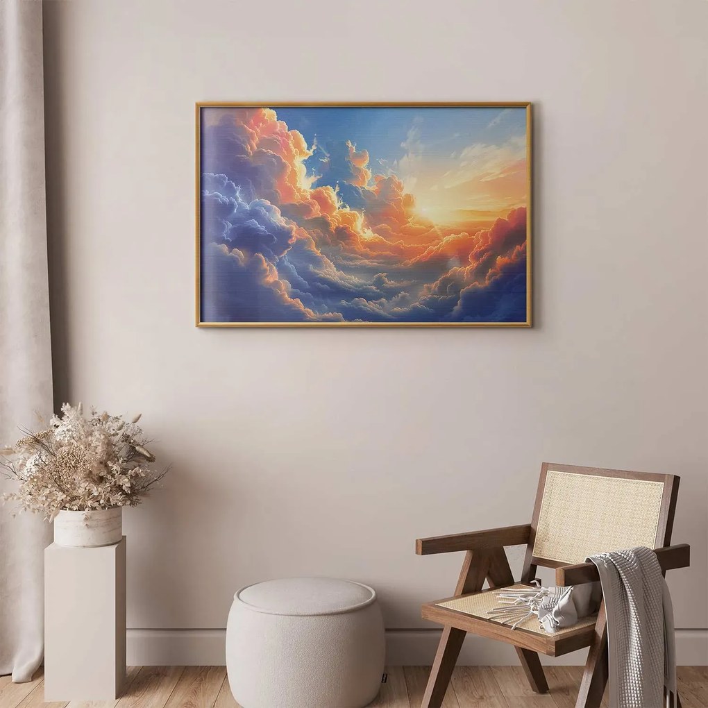 Plakat Symfonia barw 60x40 cm z ramą złotą bez marginesu ARTGEIST B